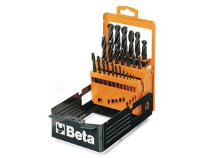 BETA - Zestaw wierteł krętych cylindrycznych (Seria 410) w pudełku 1-10 mm 19szt.  - 410/SP19