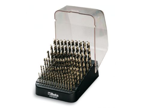 BETA - Zestaw 91 wierteł krętych cylindrycznych (Seria 415) w pudełku 1-10mm  - 415/SP91
