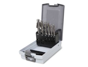 BETA - Zestaw 6 pogłębiaczy walcowo-czołowych z pilotem ze stali HSS M3-M10 - 421/SP6