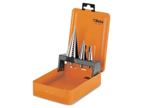 BETA - Zestaw wierteł stożkowych stopniowych, HSS (Seria 425) w pudełku 4-30mm 3szt.  - 425/SP3