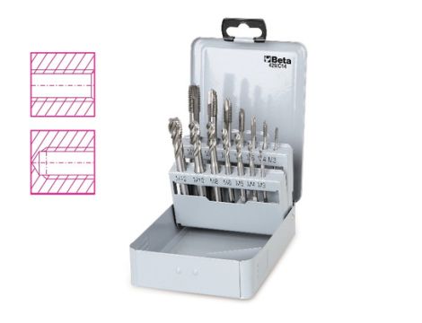 BETA - Zestaw gwintowników maszynowych 429FP i 429FC w pudełku M3-M12 14szt.  - 429/C14