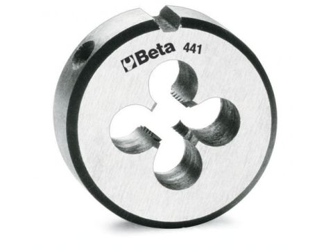 BETA - Narzynka okrągła, gwint metryczny drobnozwojny, stal chromowa MF7x0.75  - 441/7X0.75