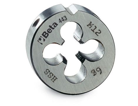 BETA - Narzynka okrągła, gwint metryczny drobnozwojny, HSS MF14x1.2  - 443/14X1.25