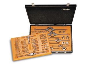 BETA - Zestaw gwintowników i narzynek HSS, z akcesoriami w pudełku 70szt.  - 447/C70
