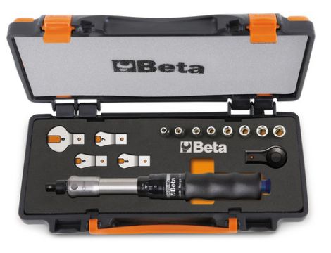 BETA - Zestaw 1/4'' Wkrętak dynamometryczny 604B/5 z akcesoriami w pudełku  - 671B/C5
