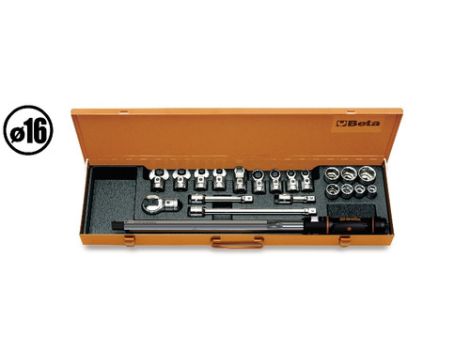 BETA - Zestaw 1/2'' Wkrętak dynamometryczny 668N/30 z akcesoriami w pudełku  - 671N/C30