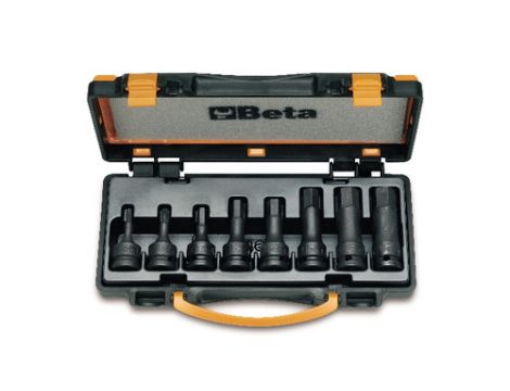 BETA - Zestaw nasadek udarowych trzpieniowych sześciokątnych 1/2'' 5-19mm 8szt.  - 720ME/C8