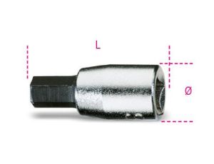 BETA - Nasadka 1/4'' z końcówką trzpieniową sześciokątną z rozmiarem oznaczonym kolorem 1/8''  - 900PE/AS/1/8