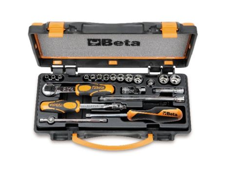 BETA - Zestaw 13-tu nasadek sześciokątnych 1/4'' z akcesoriami w pudełku 21szt.  - 900/C13-8