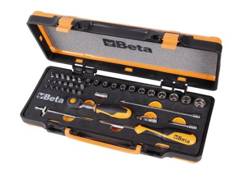 BETA - Zestaw 11-stu nasadek sześciokątnych, 20 końcówek mieszanych i 7 akcesoriów w pudełku  - 900/C11HR