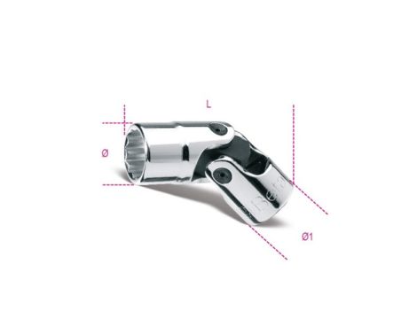 BETA - Nasadka dwunastokątna 3/8'' z przegubem 15mm  - 910B/SN15