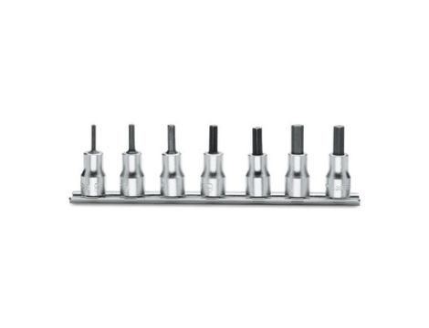 BETA - Zestaw nasadek trzpieniowych 3/8'' z końcówką trzpieniową sześciokątną 3-10mm 7szt.  - 910PE/SB7