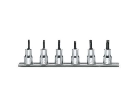 BETA - Zestaw nasadek trzpieniowych 3/8'' z końcówką TORX® T15-T40 6szt.  - 910TX/SB6