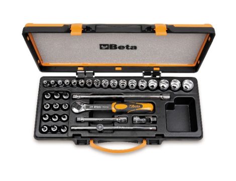 BETA - Zestaw nasadek mieszanych 3/8'' z akcesoriami 6-22mm 29szt.  - 910B/C29