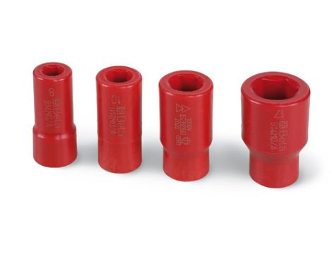 BETA - Komplet nasadek 3/8'' sześciokątnych z technopolimerów 4 szt.  - 914MQ-A/S4