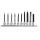 BETA - Zestaw nasadek trzpieniowych TORX® 1/2'' długich T20-T70 10szt.  - 920TX/LSB10