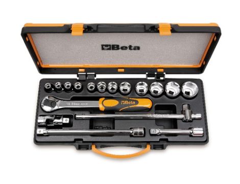 BETA - Zestaw 12-stu nasadek sześciokątnych 1/2'' z akcesoriami 10-32mm 17szt.  - 920A/C12