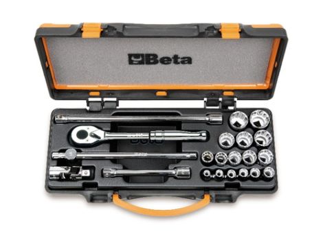 BETA - Zestaw 16-stu nasadek dwunastokątnych 1/2'' calowych z akcesoriami 3/8-1.1/4'' 21szt.  - 920AS/MBM-C21