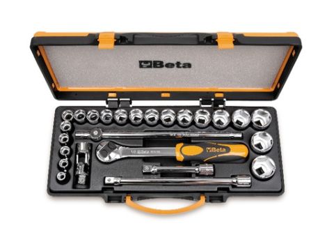 BETA - Zestaw 20-stu nasadek dwunastokątnych 1/2'' z akcesoriami 10-32mm 25szt.  - 920B/C20