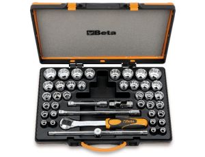 BETA - Zestaw 37-miu nasadek dwunastokątnych 1/2'' z akcesoriami 42szt.  - 920/C37