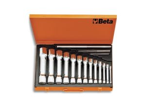 BETA - Zestaw kluczy rurowych dwustronnych, wzmocnionych, w pudełku 6-32mm 13szt.  - 930/C13