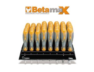 BETA - Zestaw kluczy nasadowych krótkich Betamax 942BX na półce 43szt. 5-13mm  - 942BX/DG