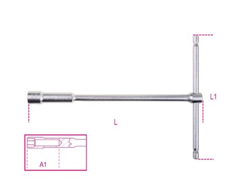 BETA - Klucz nasadowy typu T, z głęboką nasadką 8mm  - 949/8