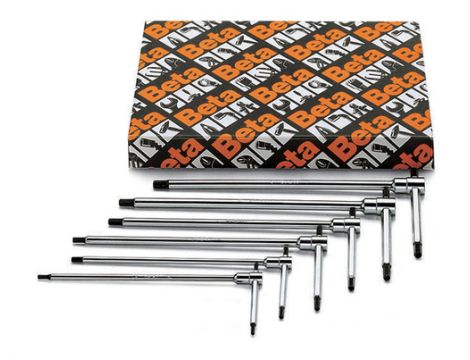 BETA - Komplet kluczy trzpieniowych calowych typu T sześciokątnych 6szt. - 951AS/S6X