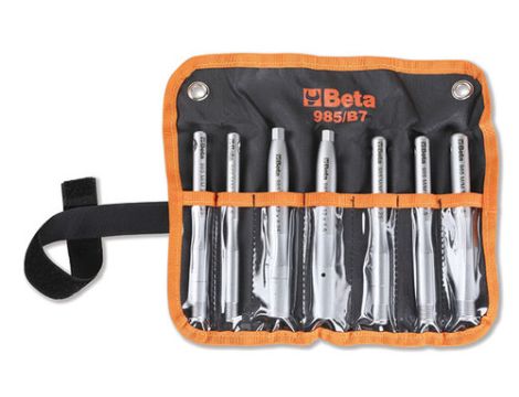 BETA - Komplet 7 kołków naprowadzających do montażu kół samochodowych w pokrowcu - 985/B7