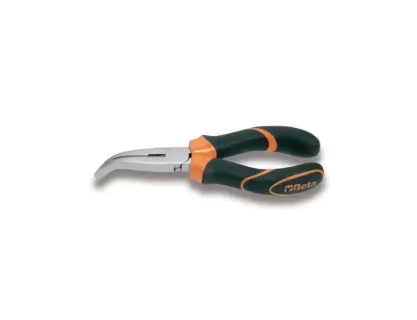 BETA - Szczypce płaskie odgięte o 45 stopni rękojeści z kompozytu dwumateriałowego 160mm - 1164BM/160