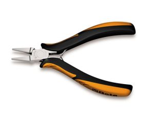 BETA - Szczypce płaskie dla elektroników BM, rękojeść kompozytowa 125mm  - 1171BM