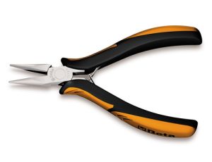 BETA - Szczypce półokrągłe dla elektroników BM, rękojeść kompozytowa 125mm  - 1175BM