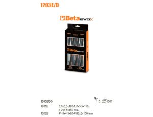 BETA - Zestaw 8 wkrętaków EVOX płaskich i krzyżowych - 1203E/D8P