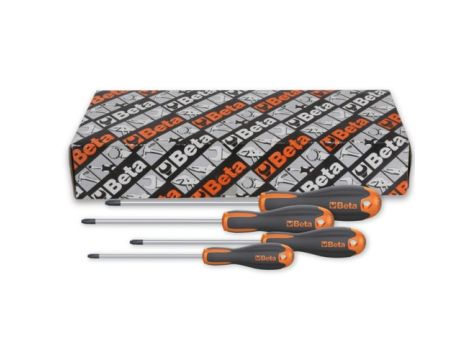 BETA - Komplet wkrętaków krzyżowych Evox z czernioną końcówką 4 szt.  - 1209E/PZ-S4