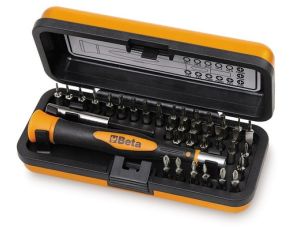 BETA - Zestaw wkrętak precyzyjny z 36-cioma końcówkami wkrętakowymi 4mm i przedłużaczem magnetycznym  - 1256/C36-2