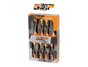 BETA - Zestaw wkrętaków BetaGRIP płaskich (Seria 1260) i krzyżowych Phillips® (Seria 1262) 8szt.  - 1263/D8