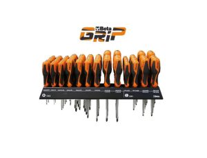 BETA - Zestaw 74 wkrętaków BetaGrip na półce wiszącej - 1263/E74
