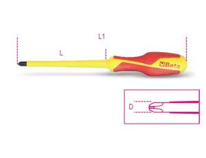 BETA - Wkrętak krzyżowy Phillips® izolowany PH4 10x200mm  - 1272MQ/10X200