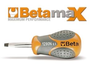 BETA - Wkrętak płaski krótki BetaMAX 6.5x30mm  - 1290NK/6.5X30