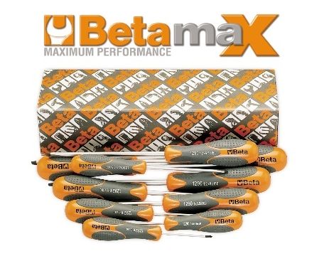 BETA - Zestaw wkrętaków BetaMAX płaskich (Seria 1290) i krzyżowych Phillips® (Seria 1292) 10szt.  - 1293/S10
