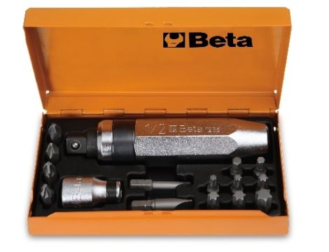 BETA - Zestaw wkrętak udarowy z akcesoriami 1/2''  - 1295/C14
