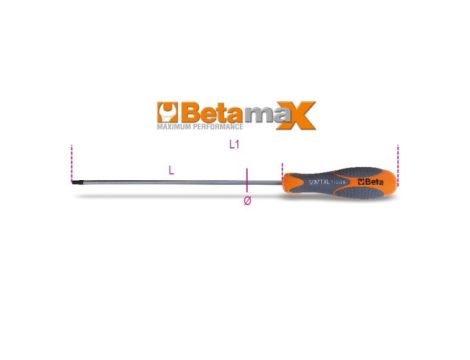 BETA - Wkrętak BETAMAX długi TORX T25 - 1297TX/L25