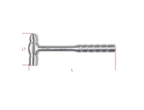 BETA - Młotek z noskiem kulistym nierdzewny 230g - 1377INOX/230