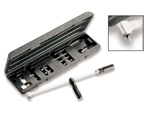 BETA - Zestaw wkrętak kątowy 90° długi z końcówkami wkrętakowymi w pudełku  - 1439/K7