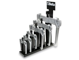 BETA - Komplet 6 ściągaczy dwuramiennych 1500N na stojaku metalowym - 1500N/SP6