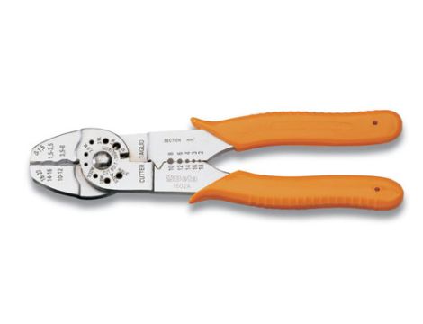 BETA - Szczypce do zaciskania izolowanych końcówek kablowych zamkniętych 0-6mm2 - 1602A