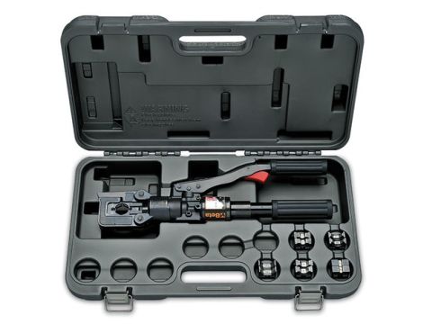 BETA - Szczypce hydrauliczne do zaciskania końcówek kablowych i 5 szczęk w pudełku 50-240mm2 - 1609C/C5