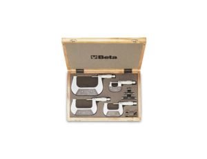 BETA - Zestaw 4mikrometrów zewnętrznych 1658 0-100mm w pudełku - 1658/C4