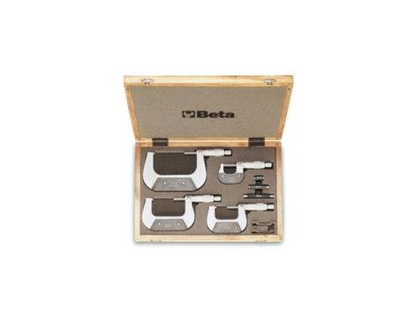 BETA - Zestaw 4mikrometrów zewnętrznych 1658 0-100mm w pudełku - 1658/C4
