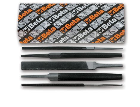 BETA - Komplet 5 pilników równiaków bez rękojeści 1718D8 w kartonie - 1718D8/S5